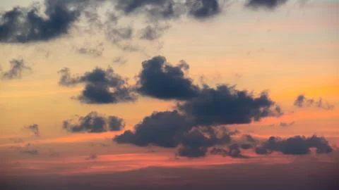 Cloudy Sky At Sunset Photos