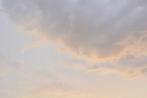 Cloudy sky at sunset Stock Photos