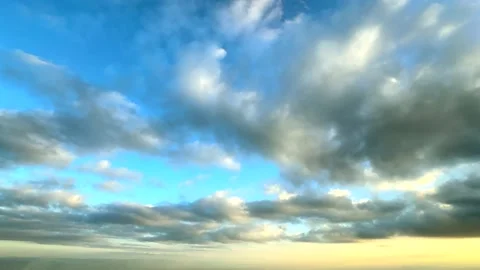 Cloudy sky in sunset time Stock Footage 306128223