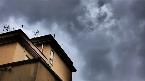 Cloudy sky time laps Stock Footage 106096364