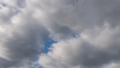 Cloudy sky time lapse, 4K resolution video. Beautiful cloudscape. Stock Footage 161672809