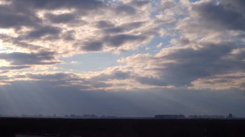 Cloudy Sky Time Lapse Video stock 129233944