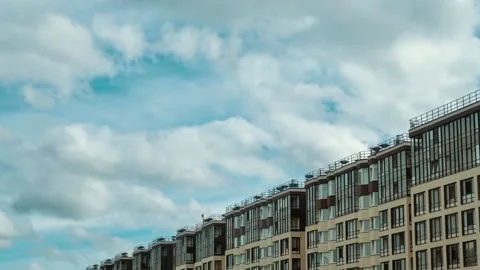 Cloudy sky time lapse in summer day Видео 134881484