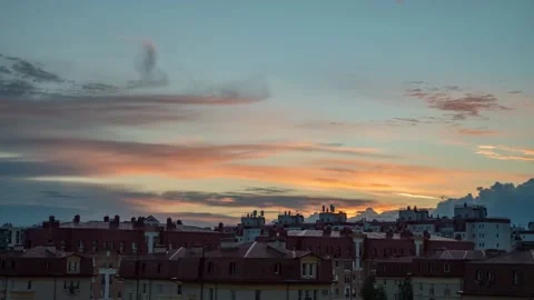 Cloudy sky time lapse in summer day Stock Footage 134881495