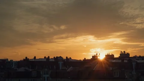 Cloudy sky time lapse in summer day Stock Footage 134881528