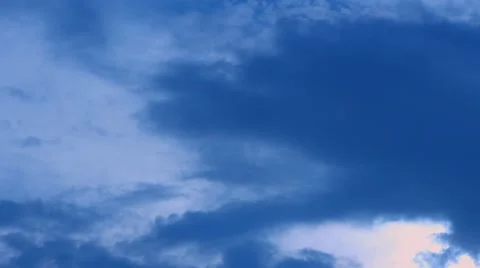 Cloudy Sky Timelapse Stock Footage 44385344