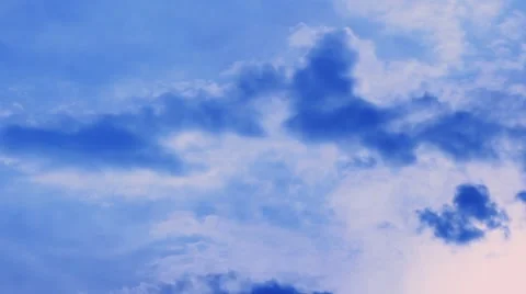 Cloudy Sky Timelapse Stock-Footage 44386002