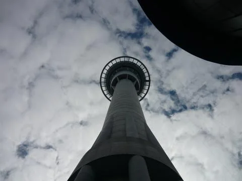 Cloudy Sky Tower Stock Photos