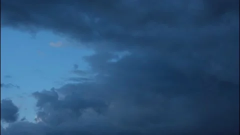 Cloudy sky that turns into rain timelapse Stock Footage 177508186