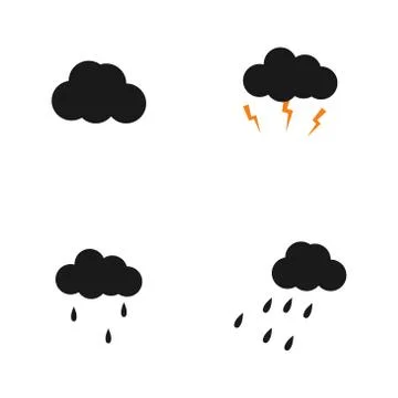 Cloudy sky vector design illustration Stock Illustration