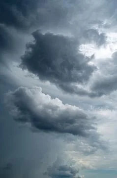 Cloudy sky view before storm Stock Photos