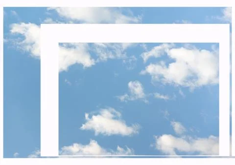 Cloudy skyline background with graphic elements. Heaven backdrop, idyllic atm Photos