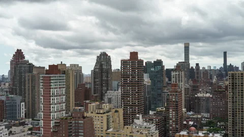 Cloudy Skyscraper Timelapse Stock Footage 283321239
