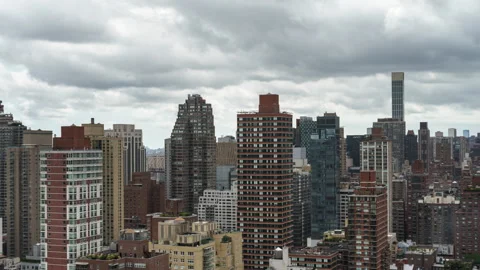 Cloudy Skyscraper Timelapse Zoom Out Stock Footage 283321287