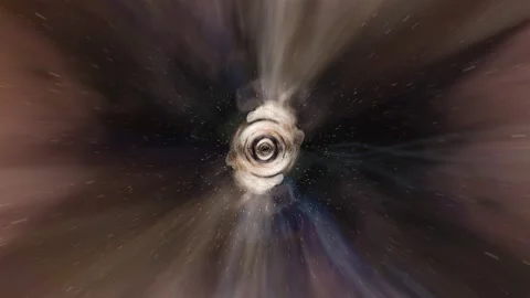Cloudy Space Nebula Loop Stock Footage 300473548