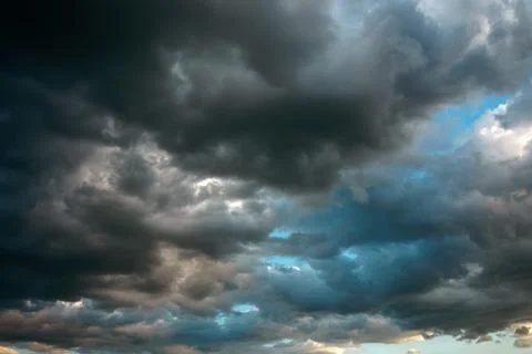 Cloudy spring sky Stock Photos