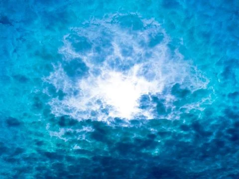 Cloudy storm unusual sky Foto stock