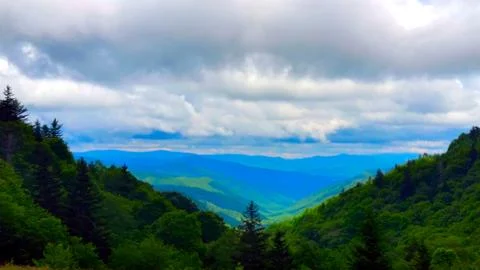 Cloudy Summer Basil's Overlook Stock Photos
