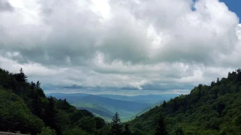 Cloudy Summer Basil's Overlook Stock Photos