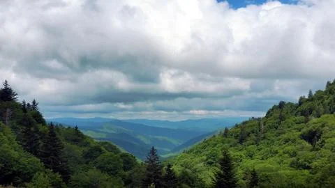 Cloudy Summer Basil's Overlook Stock Photos