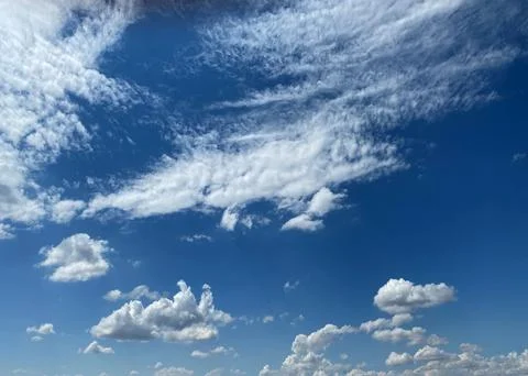 Cloudy summer sky Fotos de archivo