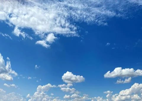 Cloudy summer sky Stock Photos