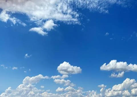 Cloudy summer sky Stock Photos