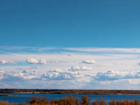 Cloudy summer sky Stock Photos
