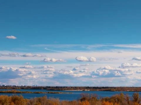 Cloudy summer sky Stock Photos