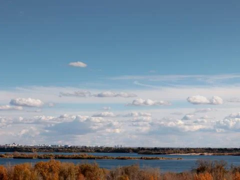 Cloudy summer sky Stock Photos