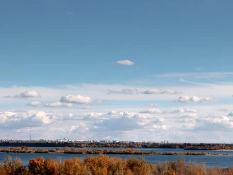 Cloudy summer sky Stock Photos