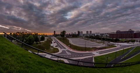 Cloudy Sunrise Motionlapse 4k Stock Footage 64566591
