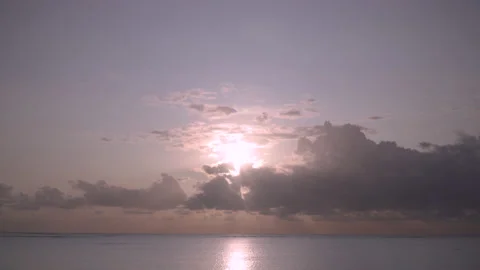 Cloudy Sunrise At The Sea Stock Footage 170473440