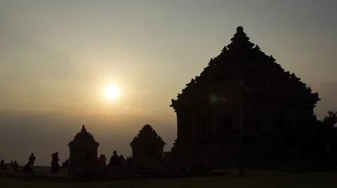 Cloudy Sunset Candi Ijo Timelapse 4K Video stock 51415906