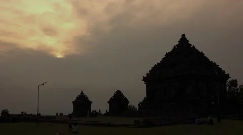 Cloudy Sunset Candi Ijo Timelapse.mp4 Video stock 50774122