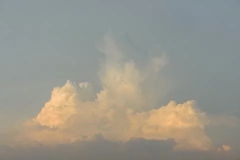 Cloudy sunset evening Stock Photos