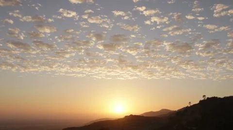 Cloudy Sunset Stock Footage 7753461