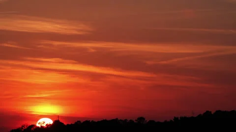 Cloudy Sunset Stock-Footage 24820679