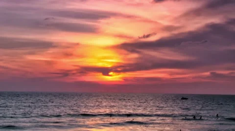 Cloudy Sunset Видео 57960503