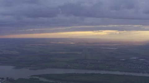 Cloudy sunset Stock Footage 157880988