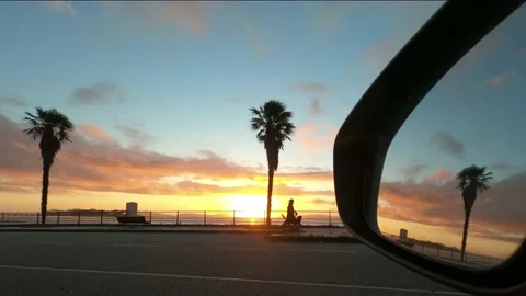 Cloudy sunset Stock Footage 161887965