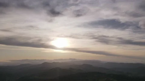 Cloudy Sunset Stock Footage 232217855