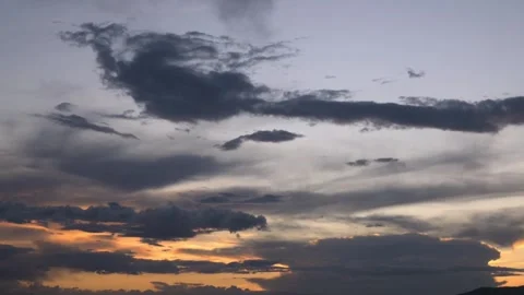 A Cloudy Sunset Stock Footage 315080951