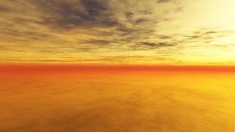 Cloudy Sunset Illustrazione stock