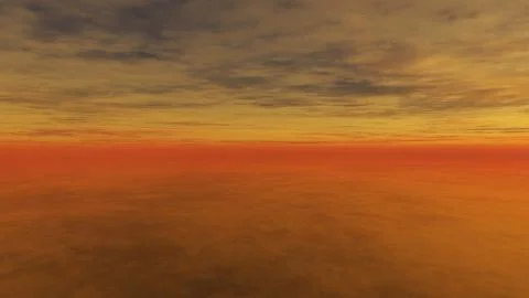 Cloudy Sunset Illustrazione stock