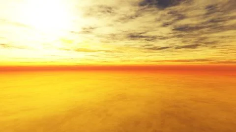 Cloudy Sunset Illustrazione stock