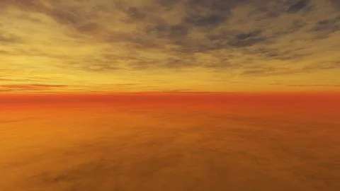 Cloudy Sunset Illustrazione stock