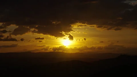 Cloudy sunset in Italy Stock Footage 267046743