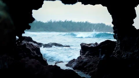 Cloudy sunset in Oahu Hawaii Video stock 86456628