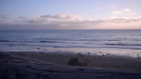 Cloudy Sunset on Pacific Ocean Stock Footage 145778432